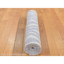 Load image into Gallery viewer, 2&#39;8&quot;x8&#39; Little Princess Purple, 100% Wool, Hand Woven, Flat Weave Reversible Kilim, Runner Oriental Rug FWR527064