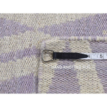Load image into Gallery viewer, 2&#39;8&quot;x8&#39; Little Princess Purple, 100% Wool, Hand Woven, Flat Weave Reversible Kilim, Runner Oriental Rug FWR527064