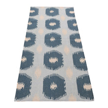Load image into Gallery viewer, 2&#39;6&quot;x6&#39; Marian Blue, 100% Wool, Hand Knotted, Durie Modern Geometric Design, Flat Weave, Runner Oriental Rug FWR527184
