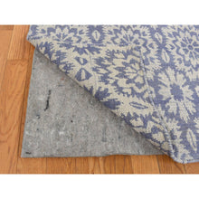 Load image into Gallery viewer, 5&#39;3&quot;x7&#39;5&quot; Lavender Purple, 100% Wool, Hand Woven, Flat Weave Kilim, Reversible Oriental Rug FWR527190