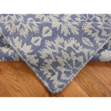 Load image into Gallery viewer, 5&#39;3&quot;x7&#39;5&quot; Lavender Purple, 100% Wool, Hand Woven, Flat Weave Kilim, Reversible Oriental Rug FWR527190