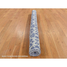 Load image into Gallery viewer, 5&#39;3&quot;x7&#39;5&quot; Lavender Purple, 100% Wool, Hand Woven, Flat Weave Kilim, Reversible Oriental Rug FWR527190