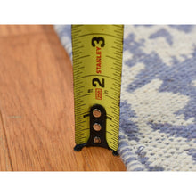 Load image into Gallery viewer, 5&#39;3&quot;x7&#39;5&quot; Lavender Purple, 100% Wool, Hand Woven, Flat Weave Kilim, Reversible Oriental Rug FWR527190