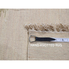 Load image into Gallery viewer, 10&#39;x14&#39;4&quot; Ivory, 100% Wool, Hand Woven, Flat Weave Durie Kilim, Dazzling Design, Oriental Rug FWR527304