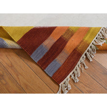 Load image into Gallery viewer, 5&#39;5&quot;x7&#39;10&quot; Ivory, Hand Woven, Flat Weave Durie Kilim, Open Field Design, Pure Wool, Oriental Rug FWR527340