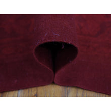 Load image into Gallery viewer, 7&#39;8&quot;x10&#39;3&quot; Chili Red, Hand Woven, 100% Wool, Overdyed Aubusson, Oriental Rug FWR527352