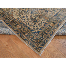 Load image into Gallery viewer, 10&#39;8&quot;x22&#39;5&quot; Birdseed Brown, Antique Indo Kerman, All Over Tree and Vase Design, Hand Knotted, Pure Wool, Full Soft Pile, Tone on Tone, 250 KPSI, Clean, Long and Narrow Runner Oriental Rug FWR527418