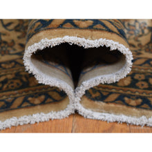 Load image into Gallery viewer, 10&#39;8&quot;x22&#39;5&quot; Birdseed Brown, Antique Indo Kerman, All Over Tree and Vase Design, Hand Knotted, Pure Wool, Full Soft Pile, Tone on Tone, 250 KPSI, Clean, Long and Narrow Runner Oriental Rug FWR527418