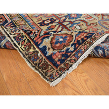 Load image into Gallery viewer, 9&#39;3&quot;x12&#39;4&quot; Beige, Antique Persian Heriz With All Over Design, Pure Wool, Good Condition, Hand Knotted, Clean, Sides And Ends Professionally Secured, Oriental Rug FWR527508