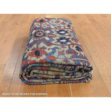 Load image into Gallery viewer, 9&#39;3&quot;x12&#39;4&quot; Beige, Antique Persian Heriz with All Over Design, Pure Wool, Good Condition, Hand Knotted, Clean, Sides and Ends Professionally Secured, Oriental Rug FWR527508