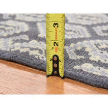 Load image into Gallery viewer, 2&#39;x3&#39; Fossil Gray, Oushak All Over Paisley Design, Turkish Knot, Hand Knotted, 100% Wool, Mat Oriental Rug FWR527532