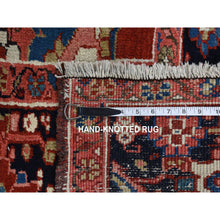 Load image into Gallery viewer, 9&#39;8&quot;x12&#39;10&quot; Crimson Red, Antique Persian Heriz, Rosette And Serrated Leaf Design Border, Hand Knotted, Pure Wool, Clean, Sides And Ends Professionally Secured, Oriental Rug FWR527598