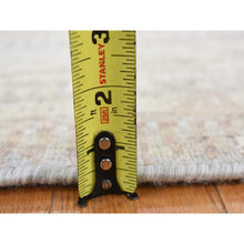 Load image into Gallery viewer, 1&#39;6&quot;x2&#39; Gainsboro Gray, 100% Wool, Modern Design, Hand Knotted, Shaved Low And Distressed, Sample Oriental Rug FWR527640