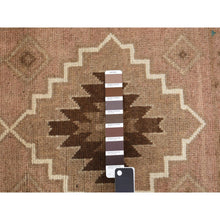 Load image into Gallery viewer, 2&#39;3&quot;x8&#39;3&quot; Burlywood Brown, Washed Out Afghan Baluch with Natural Colors, Pure Wool, Hand Knotted, Runner Oriental Rug FWR527706