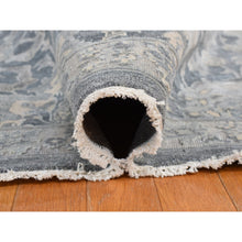 Load image into Gallery viewer, 12&#39;x15&#39;8&quot; Ash Gray, Hand Knotted, Oushak Influence, Silk With Textured Wool, Oversized Oriental Rug FWR527718