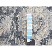 Load image into Gallery viewer, 12&#39;x15&#39;8&quot; Ash Gray, Hand Knotted, Oushak Influence, Silk With Textured Wool, Oversized Oriental Rug FWR527718
