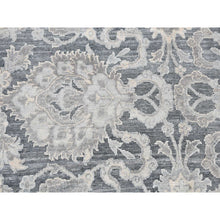 Load image into Gallery viewer, 12&#39;x15&#39;8&quot; Ash Gray, Hand Knotted, Oushak Influence, Silk With Textured Wool, Oversized Oriental Rug FWR527718
