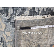 Load image into Gallery viewer, 12&#39;x15&#39;8&quot; Ash Gray, Hand Knotted, Oushak Influence, Silk With Textured Wool, Oversized Oriental Rug FWR527718