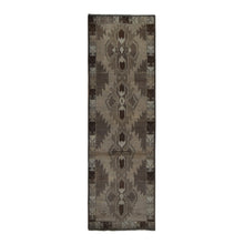 Load image into Gallery viewer, 2&#39;5&quot;x8&#39; Tan Color, Washed Out Afghan Baluch with Natural Colors, Pure Wool, Hand Knotted, Runner Oriental Rug FWR527730