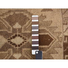 Load image into Gallery viewer, 2&#39;5&quot;x8&#39; Tan Color, Washed Out Afghan Baluch with Natural Colors, Pure Wool, Hand Knotted, Runner Oriental Rug FWR527730