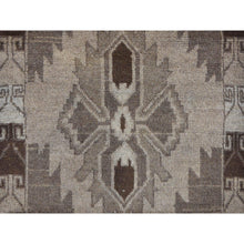 Load image into Gallery viewer, 2&#39;5&quot;x8&#39; Tan Color, Washed Out Afghan Baluch with Natural Colors, Pure Wool, Hand Knotted, Runner Oriental Rug FWR527730