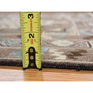 3'x5'2" Beaver Brown, Washed Out Afghan Baluch, Pure Wool, Hand Knotted, Oriental Rug FWR527754
