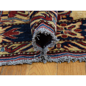 15'9"x19'10" Fire Brick Red, Super Kazak All Over Design, 100% Wool, Hand Knotted, Oversized With Extra Width, Oriental Rug FWR527868