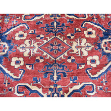 Load image into Gallery viewer, 15&#39;9&quot;x19&#39;10&quot; Fire Brick Red, Super Kazak All Over Design, 100% Wool, Hand Knotted, Oversized With Extra Width, Oriental Rug FWR527868