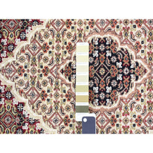 Load image into Gallery viewer, 5&#39;x12&#39;9&quot; Burgundy Red, Tabriz Mahi, Large Medallions, Pure Wool, Hand Knotted, Gallery Wide Runner, Oriental Rug FWR527910