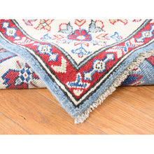 Load image into Gallery viewer, 5&#39;3&quot;x19&#39;9&quot; Baby Blue, Hand Knotted, 100% Wool, Kazak Tribal Design, Extra Wide And Long Runner, Oriental Rug FWR527916