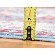 Load image into Gallery viewer, 5&#39;3&quot;x19&#39;9&quot; Baby Blue, Hand Knotted, 100% Wool, Kazak Tribal Design, Extra Wide And Long Runner, Oriental Rug FWR527916