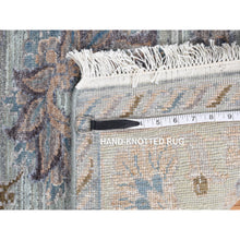 Load image into Gallery viewer, 11&#39;8&quot;x15&#39;3&quot; Chetwode Green, Hand Knotted, Pure Silk with Textured Wool, Mughal Empire Design, Oversized Oriental Rug FWR527958