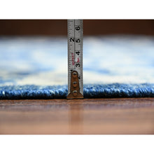 Load image into Gallery viewer, 10&#39;2&quot;x13&#39;8&quot; Yale Blue, Fine Peshawar with Heriz All Over Design, Hand Knotted, Vegetable Dyes, Natural Wool, Dense Weave, Oriental Rug FWR528024