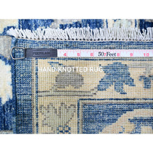 Load image into Gallery viewer, 10&#39;2&quot;x13&#39;8&quot; Yale Blue, Fine Peshawar with Heriz All Over Design, Hand Knotted, Vegetable Dyes, Natural Wool, Dense Weave, Oriental Rug FWR528024