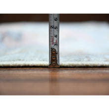 Load image into Gallery viewer, 11&#39;9&quot;x16&#39;5&quot; Storm Cloud Gray, Hand Knotted Afghan Angora Oushak With Leaf Design Soft And Vibrant Wool Oriental Natural Dyes Oversized Rug FWR528150