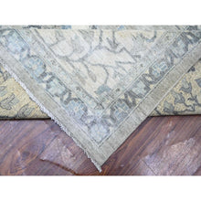 Load image into Gallery viewer, 13&#39;9&quot;x17&#39;1&quot; Timberwolf Gray, Fine Peshawar Heriz, Sickle Leaf Design, Hand Knotted, Natural Dyes, Densely Woven, Pure Wool, Oversized Oriental Rug FWR528174
