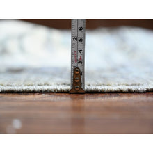 Load image into Gallery viewer, 15&#39;3&quot;x15&#39;3&quot; Stone Gray, Vegetable Dyes, Dense Weave, Fine Peshawar Heriz, Sickle Leaf Design, Hand Knotted, Organic Wool, XL Square Oriental Rug FWR528180