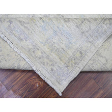 Load image into Gallery viewer, 8&#39;x9&#39;5&quot; Voyage Gray, Hand Knotted Afghan Angora Oushak With Faded Out Colors, All Over Design, Vegetable Dyes Soft Wool, Oriental Rug FWR528300