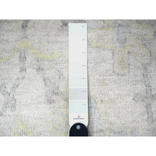 Load image into Gallery viewer, 8&#39;x9&#39;5&quot; Voyage Gray, Hand Knotted Afghan Angora Oushak With Faded Out Colors, All Over Design, Vegetable Dyes Soft Wool, Oriental Rug FWR528300