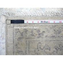 Load image into Gallery viewer, 8&#39;x9&#39;5&quot; Voyage Gray, Hand Knotted Afghan Angora Oushak With Faded Out Colors, All Over Design, Vegetable Dyes Soft Wool, Oriental Rug FWR528300