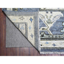 Load image into Gallery viewer, 10&#39;x14&#39; Normandy Gray, Natural Dyes, Afghan Angora Oushak With All Over Pattern, Hand Knotted, Pure Wool Oriental Rug FWR528354