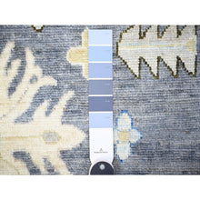 Load image into Gallery viewer, 10&#39;x14&#39; Normandy Gray, Natural Dyes, Afghan Angora Oushak With All Over Pattern, Hand Knotted, Pure Wool Oriental Rug FWR528354