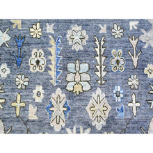 Load image into Gallery viewer, 10&#39;x14&#39; Normandy Gray, Natural Dyes, Afghan Angora Oushak With All Over Pattern, Hand Knotted, Pure Wool Oriental Rug FWR528354