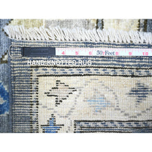 Load image into Gallery viewer, 10&#39;x14&#39; Normandy Gray, Natural Dyes, Afghan Angora Oushak With All Over Pattern, Hand Knotted, Pure Wool Oriental Rug FWR528354