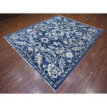 Load image into Gallery viewer, 8&#39;3&quot;x9&#39;8&quot; Honorable Blue, Vegetable Dyes, Soft And Vibrant Wool, Densely Woven, Hand Knotted Peshawar With Mahal Design, Oriental Rug FWR528450