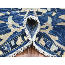 Load image into Gallery viewer, 8&#39;3&quot;x9&#39;8&quot; Honorable Blue, Vegetable Dyes, Soft And Vibrant Wool, Densely Woven, Hand Knotted Peshawar With Mahal Design, Oriental Rug FWR528450