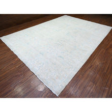 Load image into Gallery viewer, 9&#39;9&quot;x13&#39;8&quot; Platinum Gray, Bidjar Garus Design, Vegetable Dyes, Hand Knotted, Natural Wool, Dense Weave, Oriental Rug FWR528504
