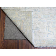 Load image into Gallery viewer, 9&#39;9&quot;x13&#39;8&quot; Platinum Gray, Bidjar Garus Design, Vegetable Dyes, Hand Knotted, Natural Wool, Dense Weave, Oriental Rug FWR528504