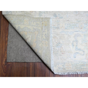 9'9"x13'8" Platinum Gray, Bidjar Garus Design, Vegetable Dyes, Hand Knotted, Natural Wool, Dense Weave, Oriental Rug FWR528504