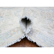 Load image into Gallery viewer, 9&#39;9&quot;x13&#39;8&quot; Platinum Gray, Bidjar Garus Design, Vegetable Dyes, Hand Knotted, Natural Wool, Dense Weave, Oriental Rug FWR528504